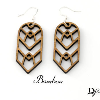 Boucles d’oreilles en bois, Altair