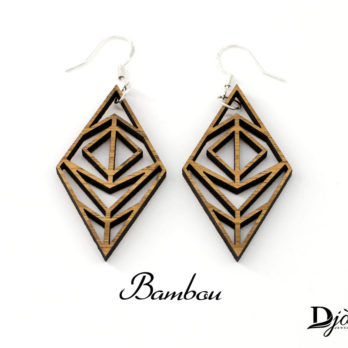 Boucles d’oreilles en bois, Alnair