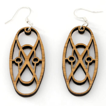 Boucles d’oreilles en bois, Acrux