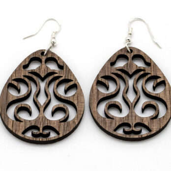 Boucles d’oreilles en bois, Capella