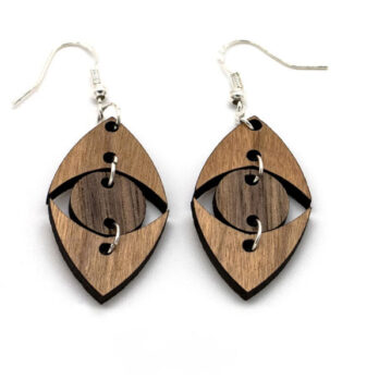 Boucles d’oreilles en bois, El Nath