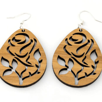 Boucles d’oreilles en bois, Procyon