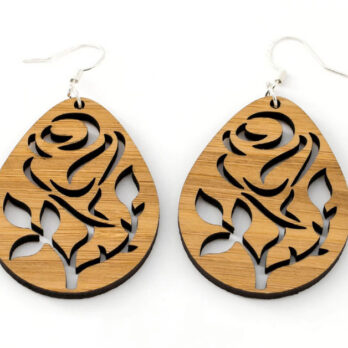 Boucles d&rsquo;oreilles en bois, Procyon
