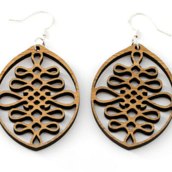 Boucles d&rsquo;oreilles en bois, Aldébaran