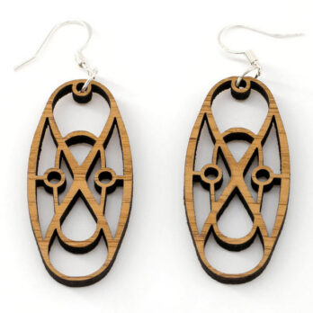Boucles d&rsquo;oreilles en bois, Acrux