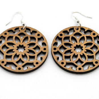 Djoìa Boucles d&rsquo;oreilles Bois Actarus – Fait Main & Légères