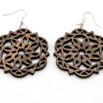 Boucles d&rsquo;oreilles en bois, Canopus