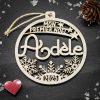 Boule de noël Mon Premier Noël, prénom et année, cadeau de Noël, naissance, étui cadeau en option